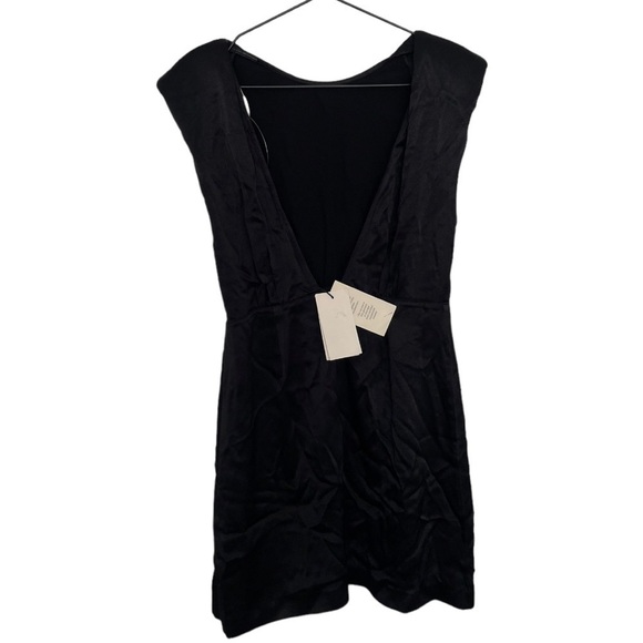 New!‎ ba&sh Norma V-Back Mini Satin Dress - Picture 9 of 12